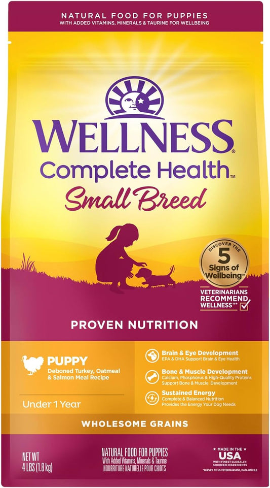 Complete Health Natural Dry Small Breed Dog Food Small Breed Puppy Turkey, Salmon & Oatmeal